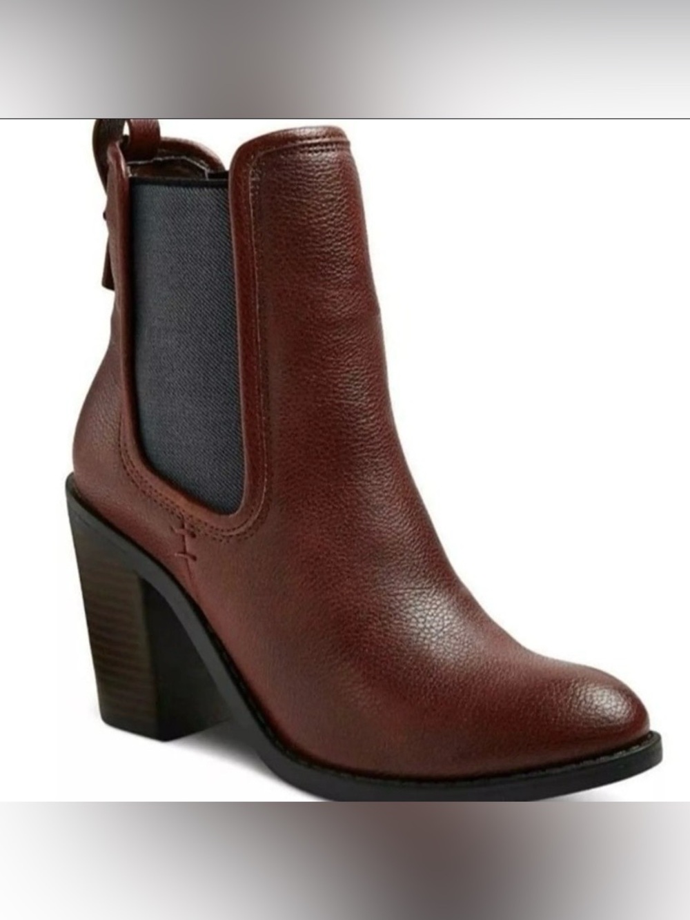 Merona Burgundy Chelsea Ankle Boots